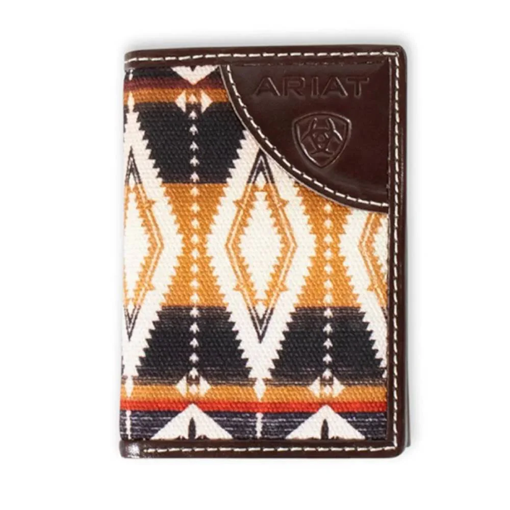 Ariat Southwest Fabric Trifold Wallet