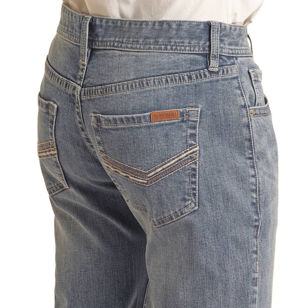 Rock & Roll Denim Men's V46 Pistol Stackable Bootcut - Image 4