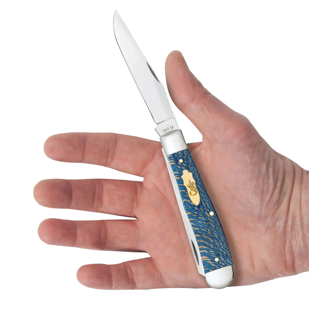 Case Smooth Blue Sycamore Wood Trapper - Image 2
