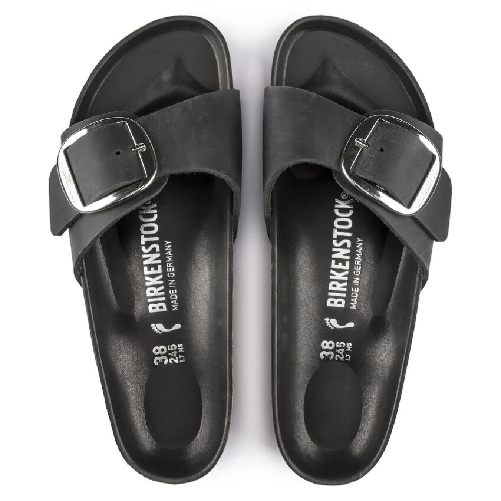 Birkenstock Madrid Big Buckle - Black - Image 3