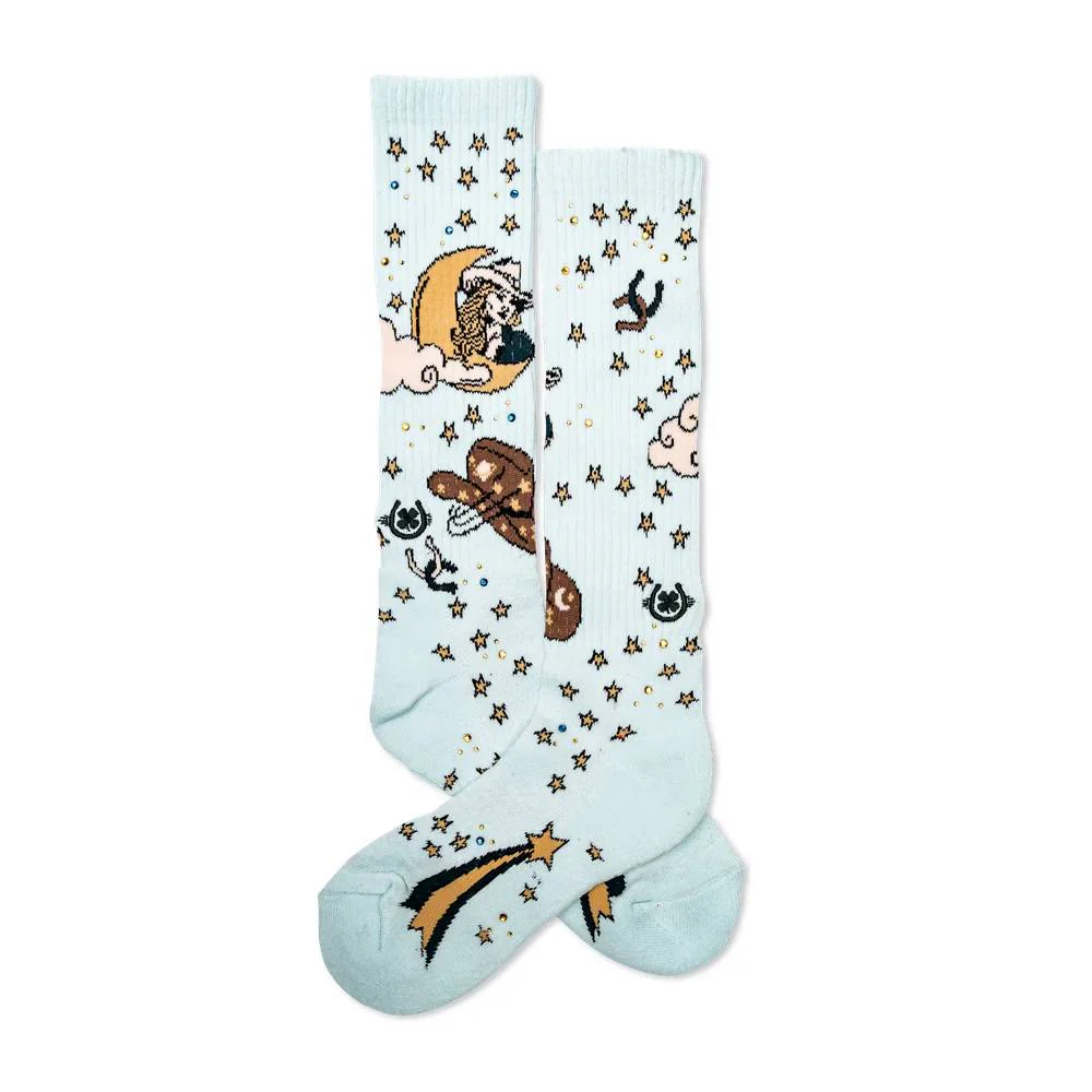 Lucky Chuck "Cosmic Cowgirl" Performance Socks
