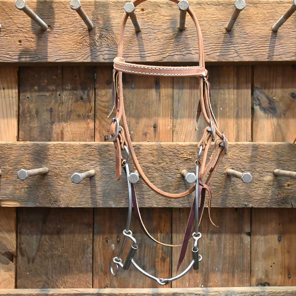 CHS Smooth Snaffle Gag Bridle - Image 2