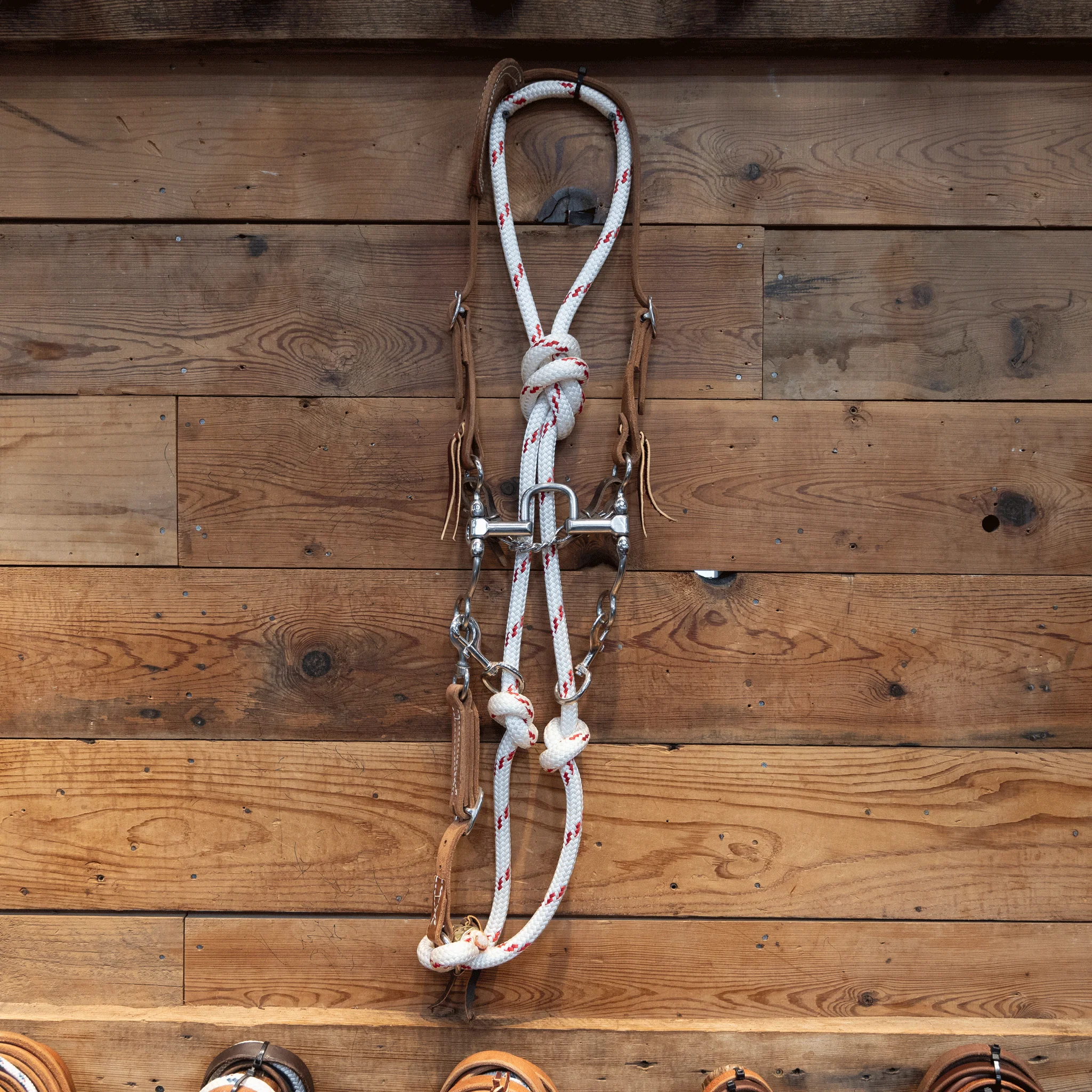 Cow Horse Supply "LB" Correction Bridle Rig w/ Draw Reins - Image 3