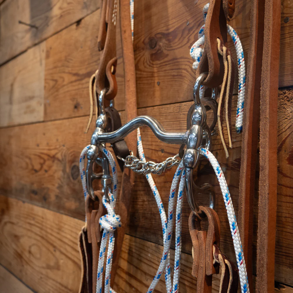 CHS Low Port Bridle Rig w/ Split Reins and a String Martingale