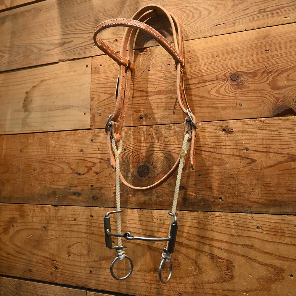 CHS Headstall w/Todd Smooth Snaffle Gag - Image 2