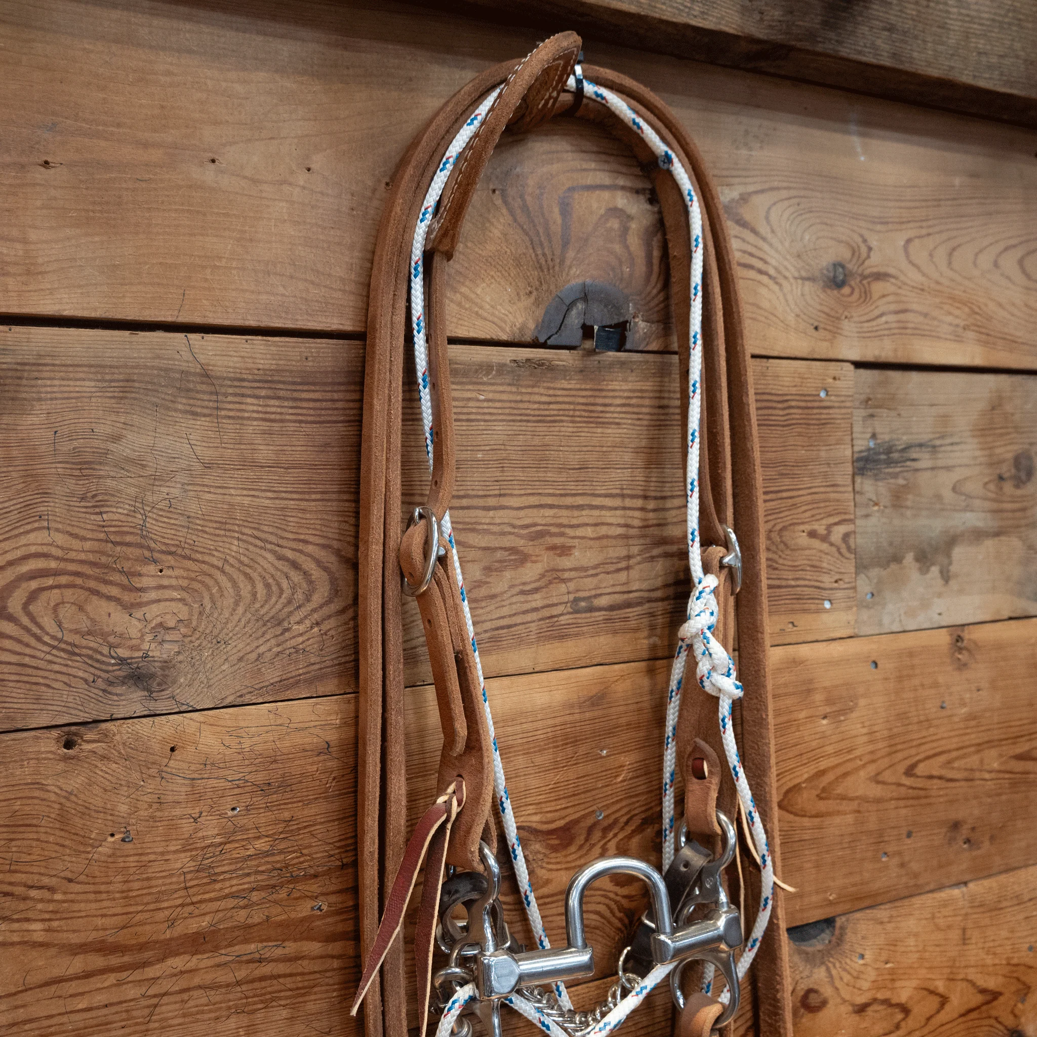 Cow Horse Supply LB Correction Bridle Rig w/ String Martingale - Image 2
