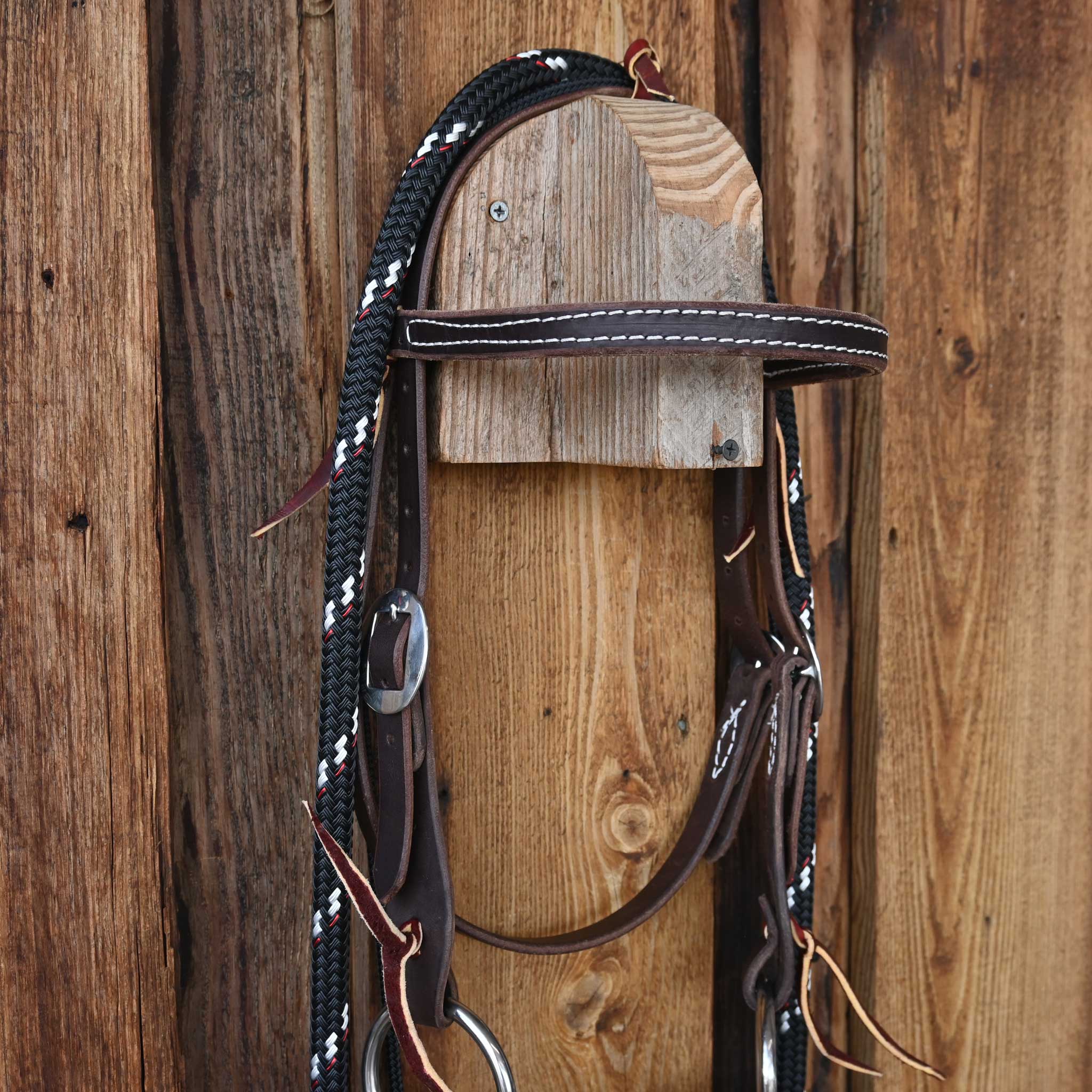 Cow Horse Supply O-Ring Smooth Snaffle Bridle Rig - Image 3
