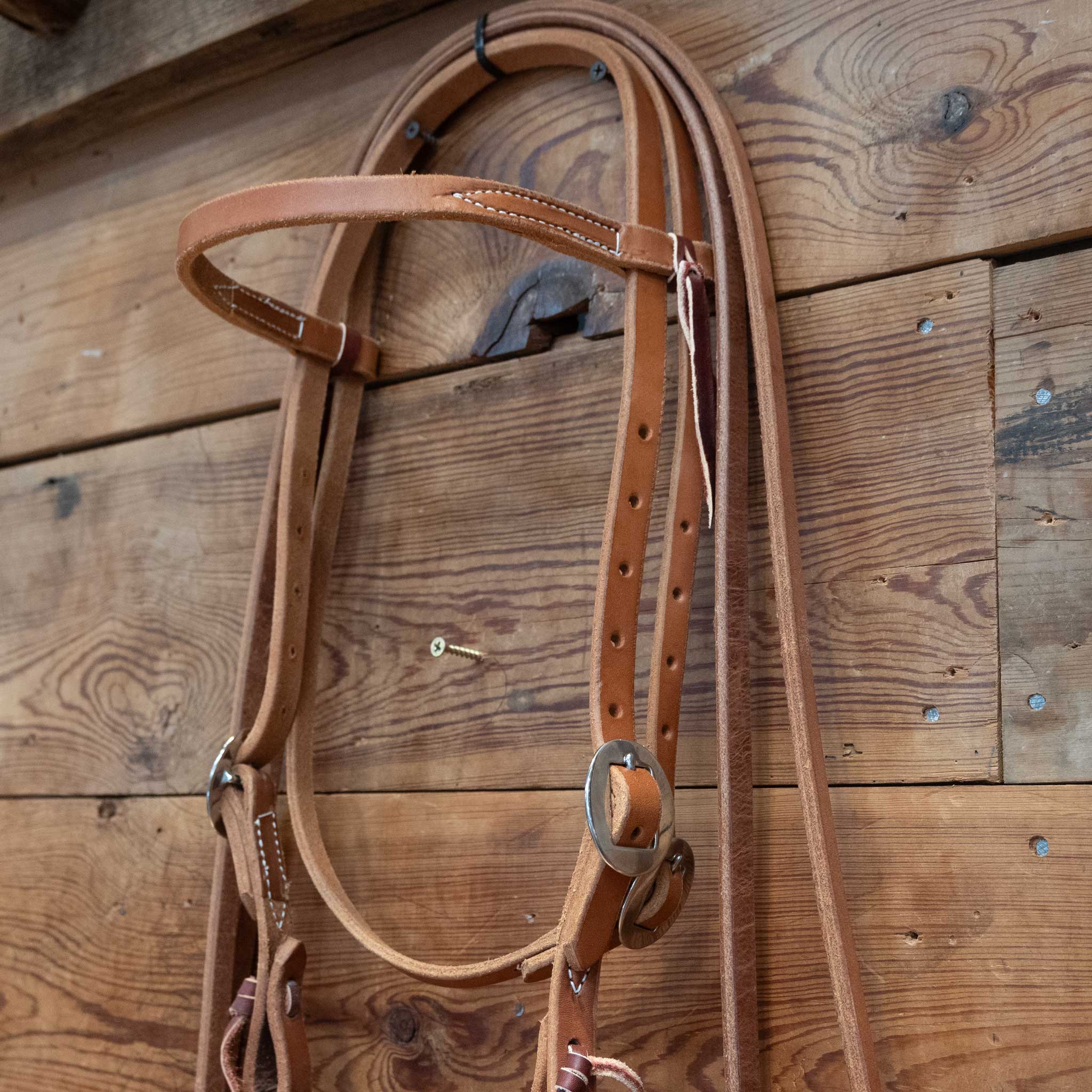 Cow Horse Supply O-Ring DL Twist Snaffle Bridle Rig - Image 2