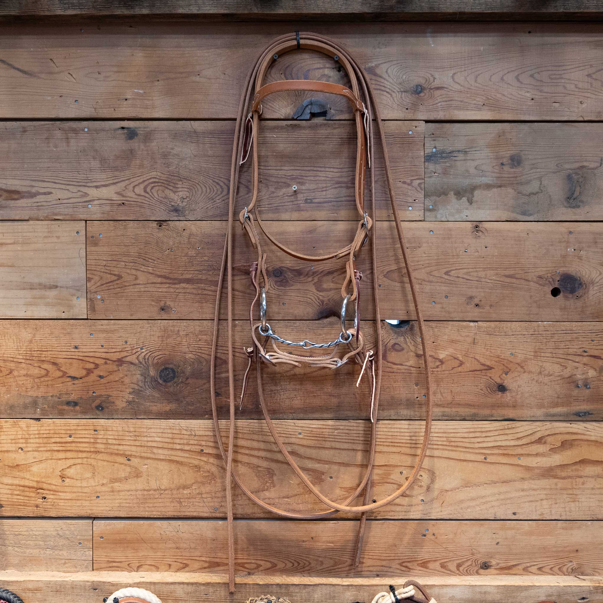 Cow Horse Supply O-Ring DL Twist Snaffle Bridle Rig - Image 3