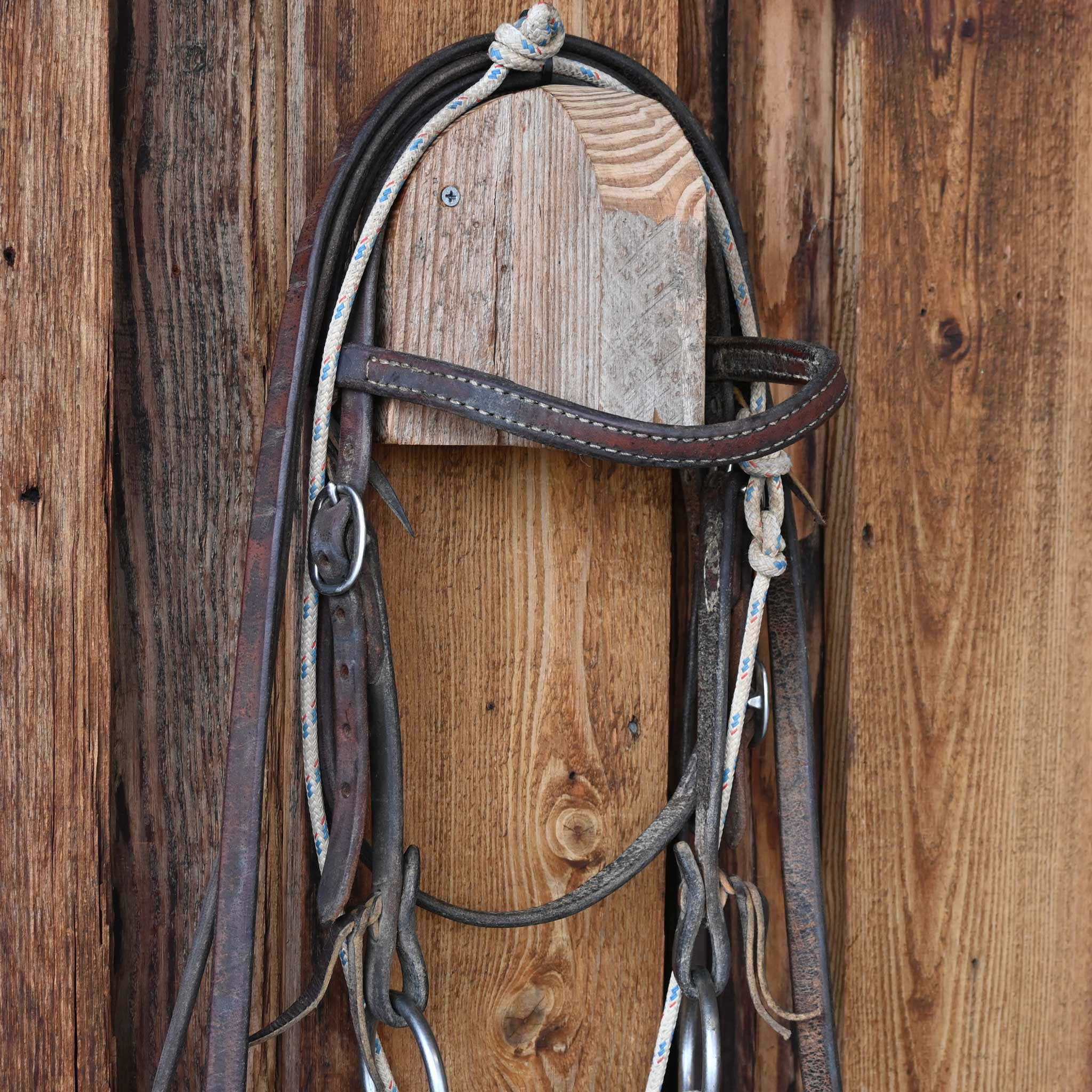 Cow Horse Supply O-Ring Twisted Wire Snaffle Bridle Rig w/String Martingale - Image 2