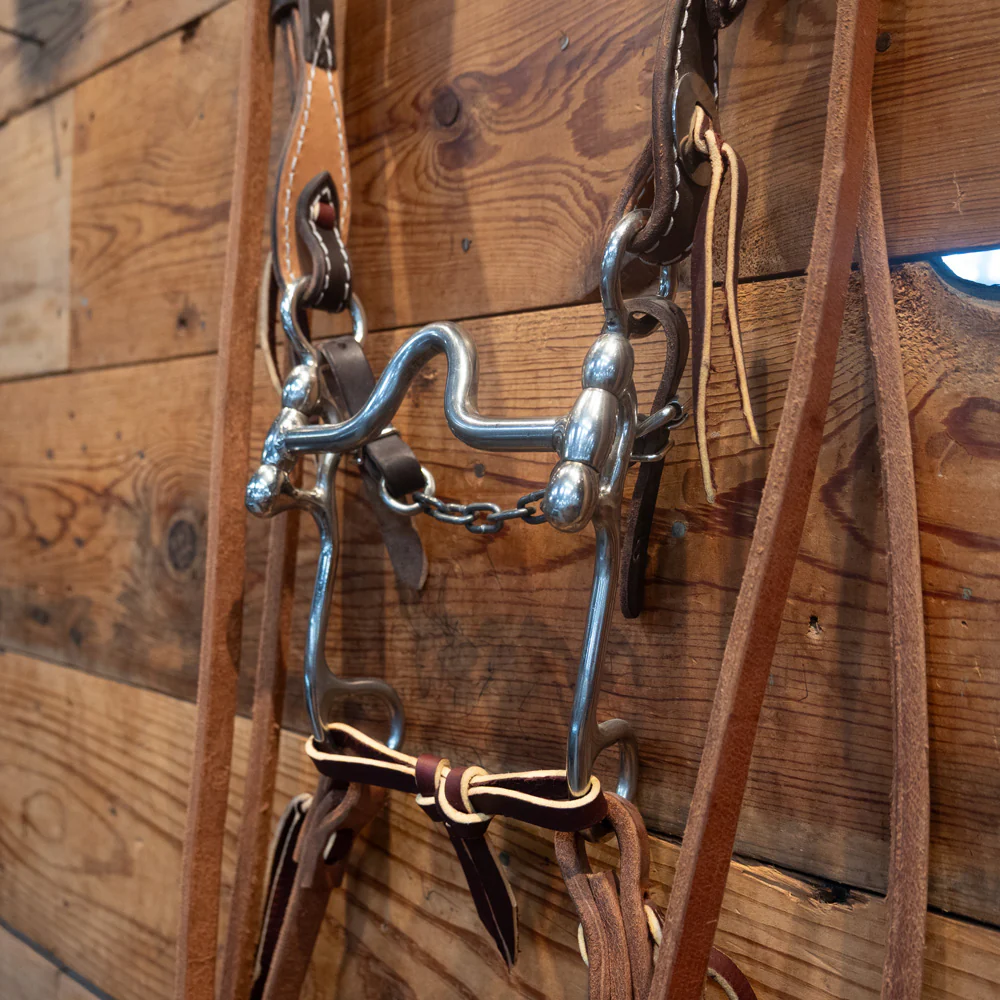 CHS Solid Port Bridle Rig w/Herman Oak Split Reins