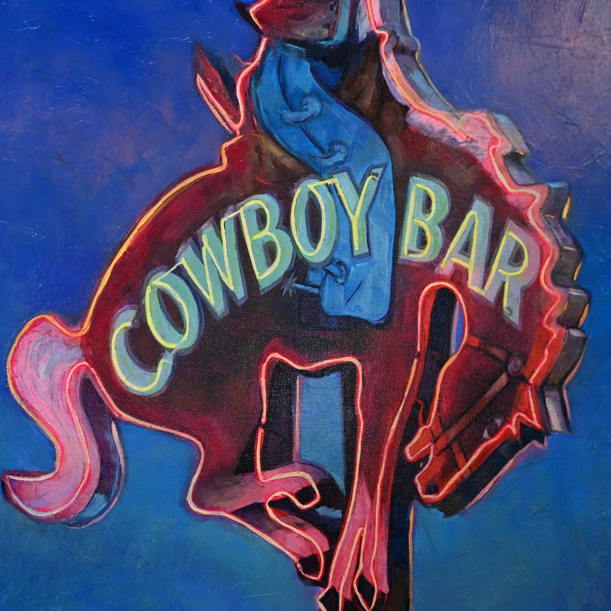 Cowboy Bar Neon by Jennifer Johnson - Image 4