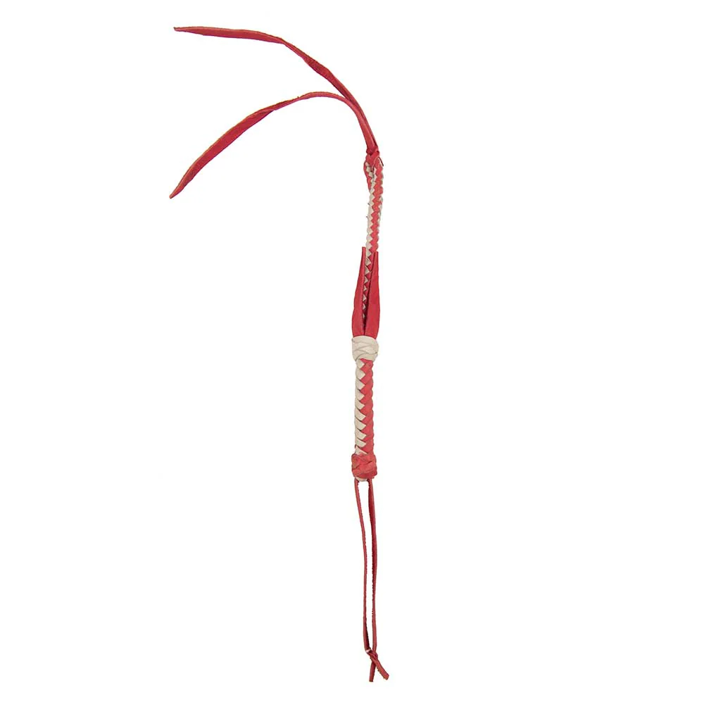 27" Cowboy Collection Braided Leather Quirts - Image 6