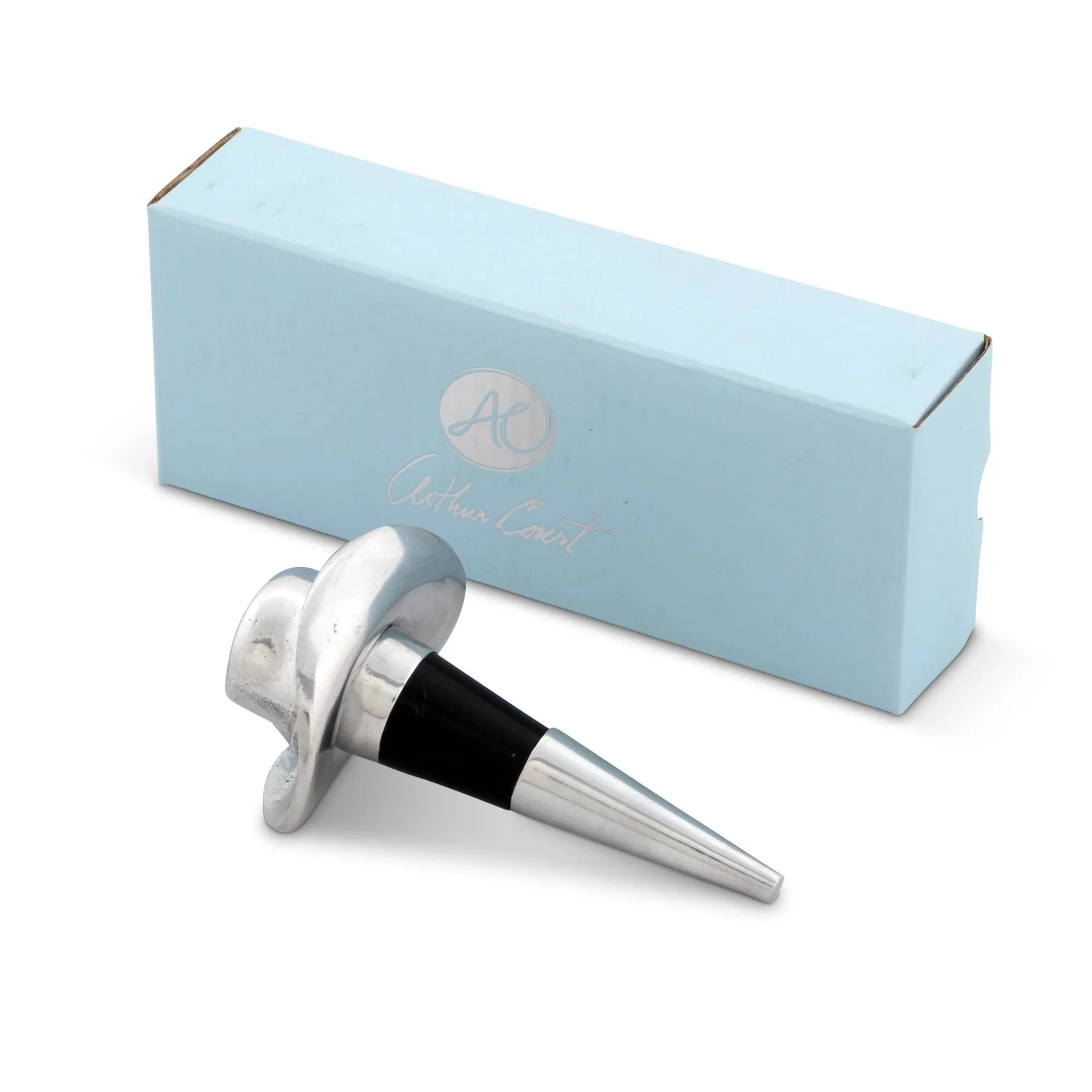 Arthur Court Cowboy Hat Bottle Stopper - Image 2