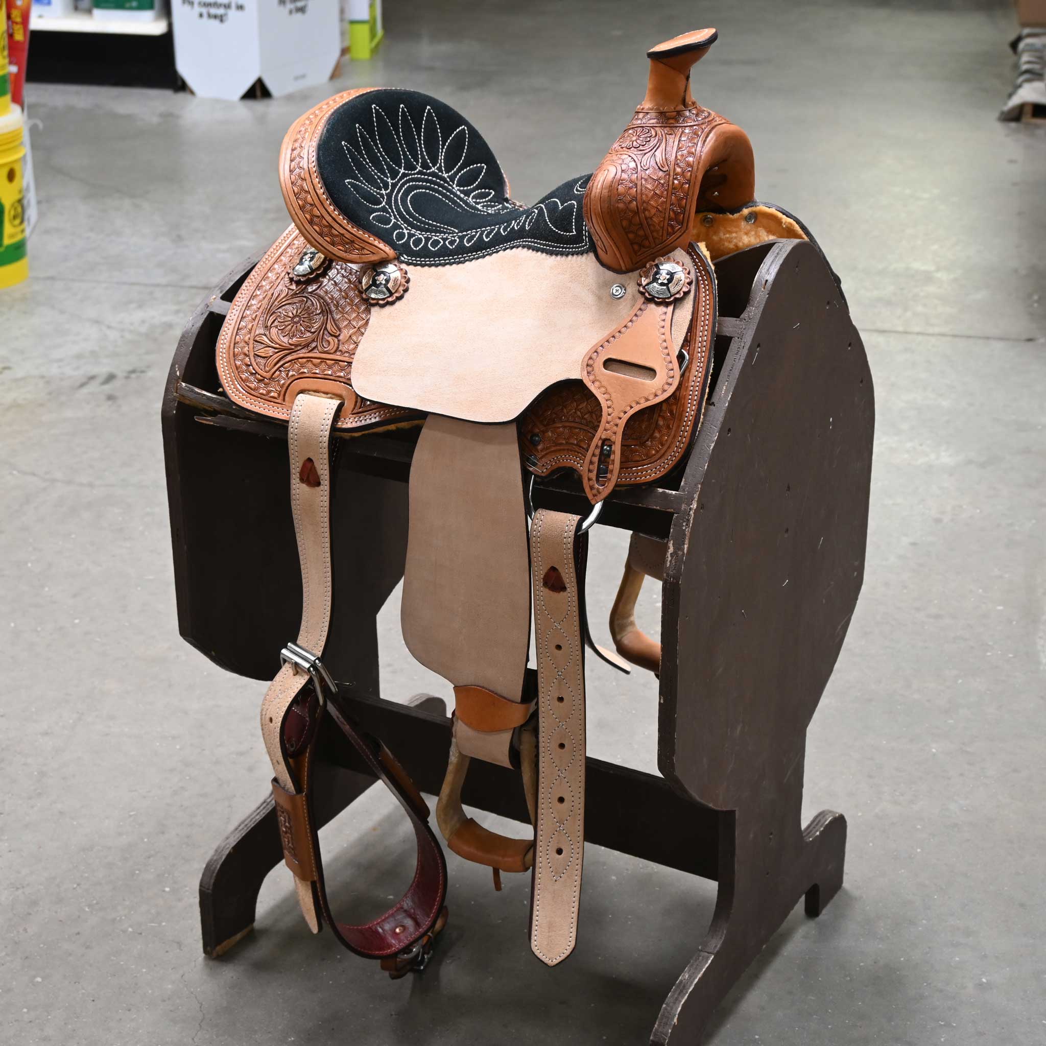 COWBOY PRO YOUTH TEAM ROPING SADDLE