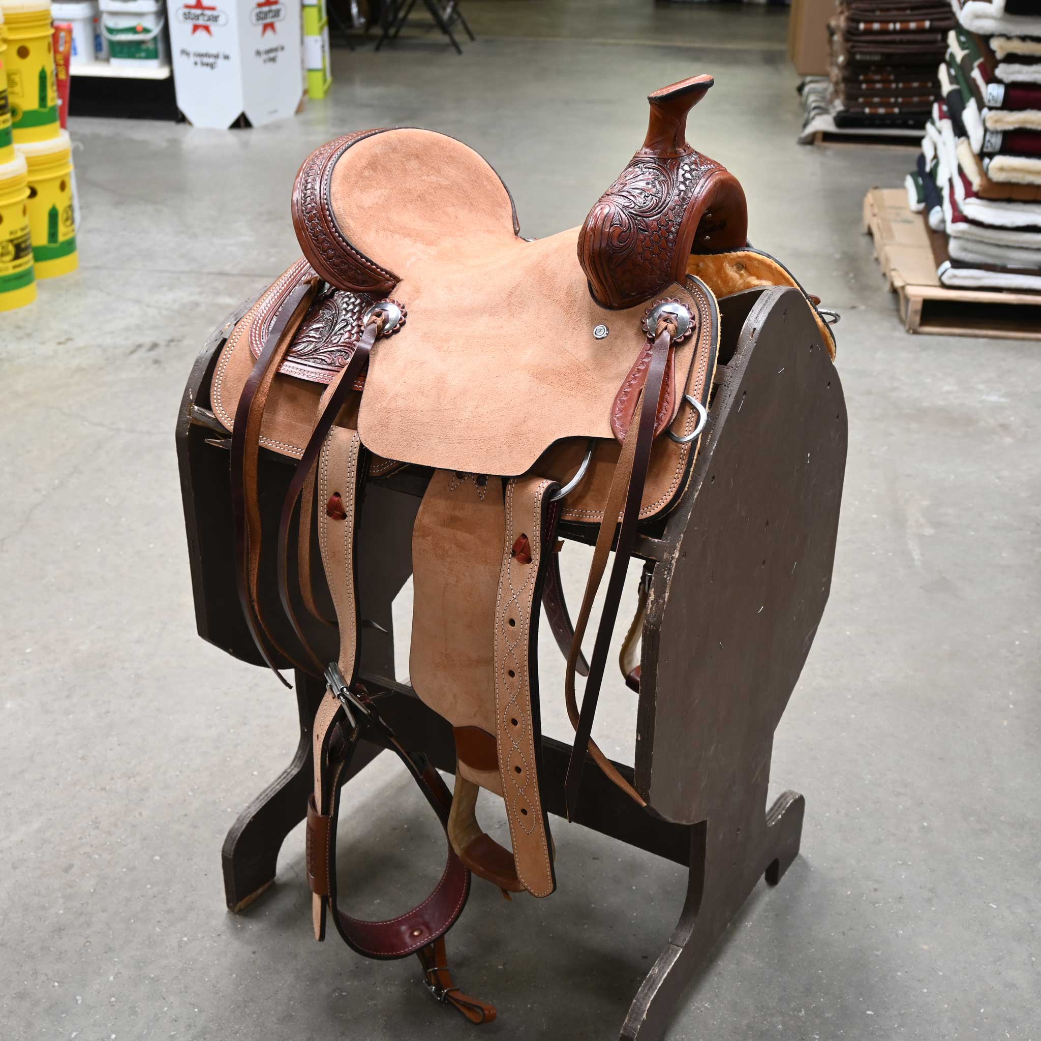 COWBOY PRO YOUTH TEAM ROPING SADDLE
