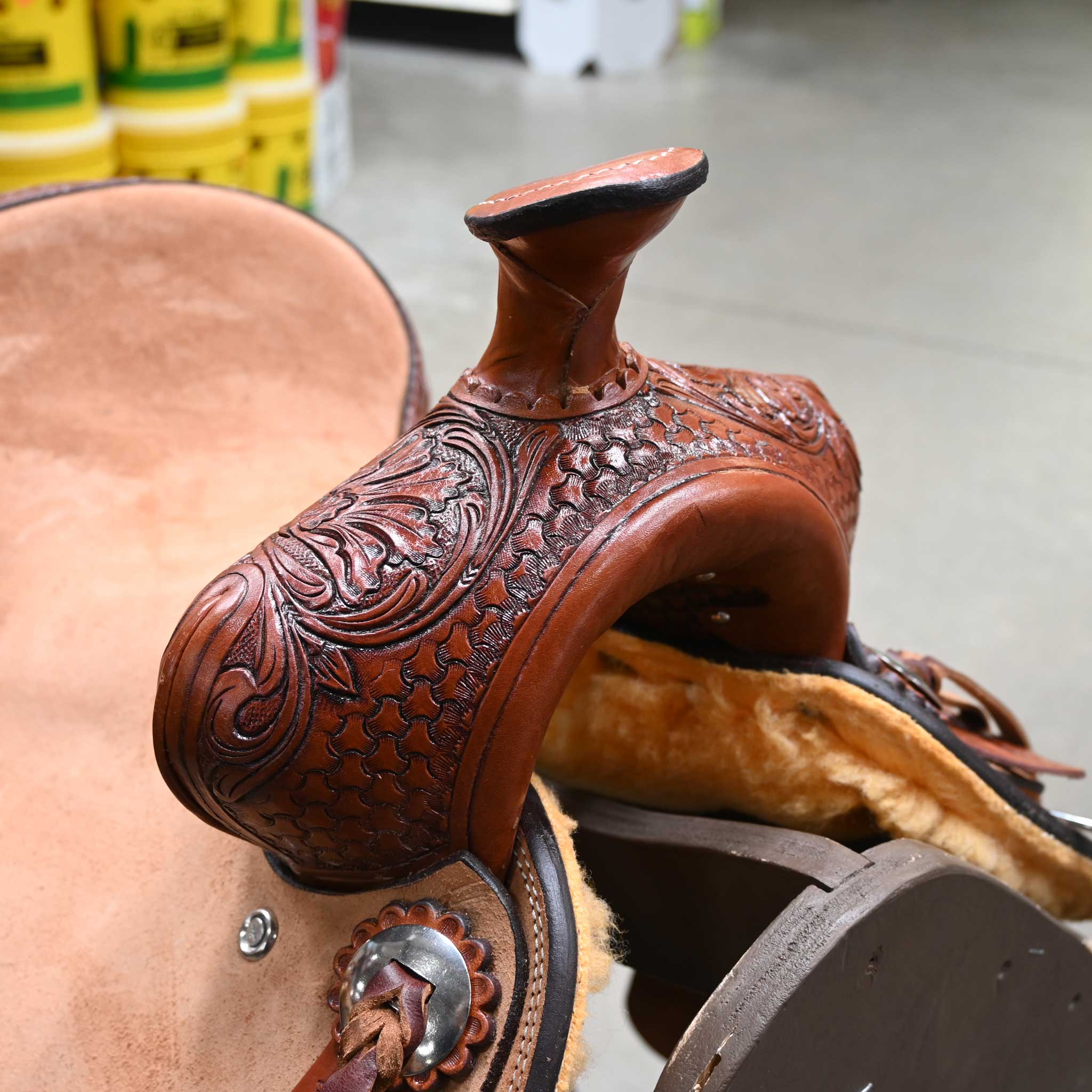 COWBOY PRO YOUTH TEAM ROPING SADDLE - Image 2