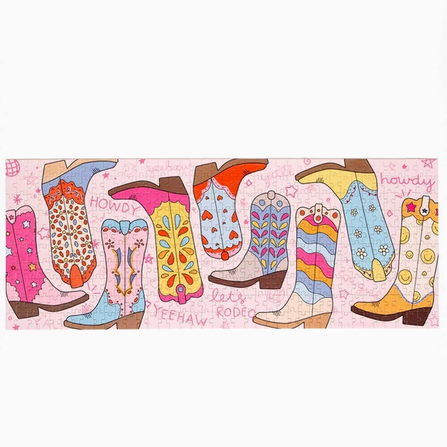 Cowgirl Boots Panoramic 400 Piece Jigsaw Puzzle - Image 6