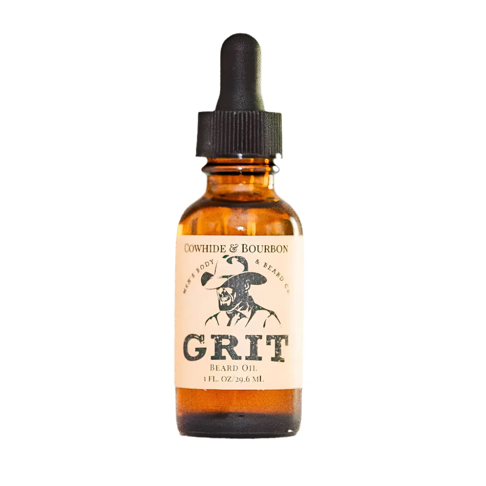 Grit Cowhide & Bourbon Beard Oil