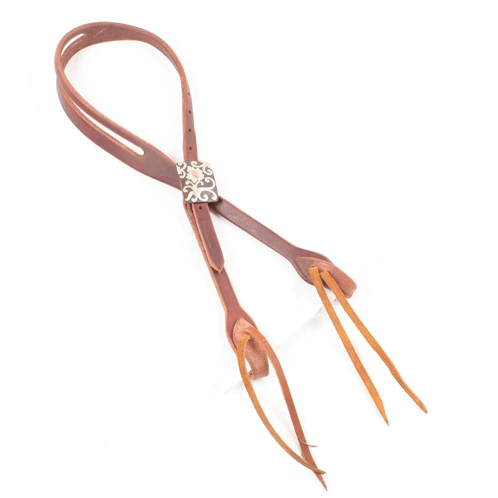 Cowperson Tack 5/8" Slit Ear Headstall w/Floral Buckle