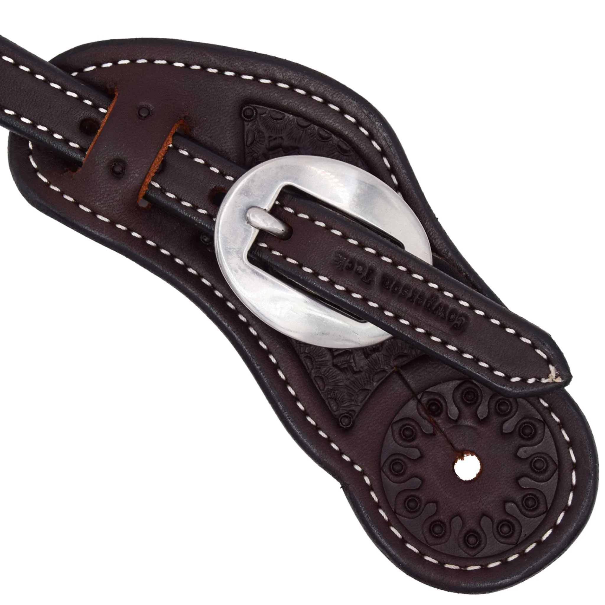 Cowperson Tack Ladies Basketweave Spur Straps - Image 6