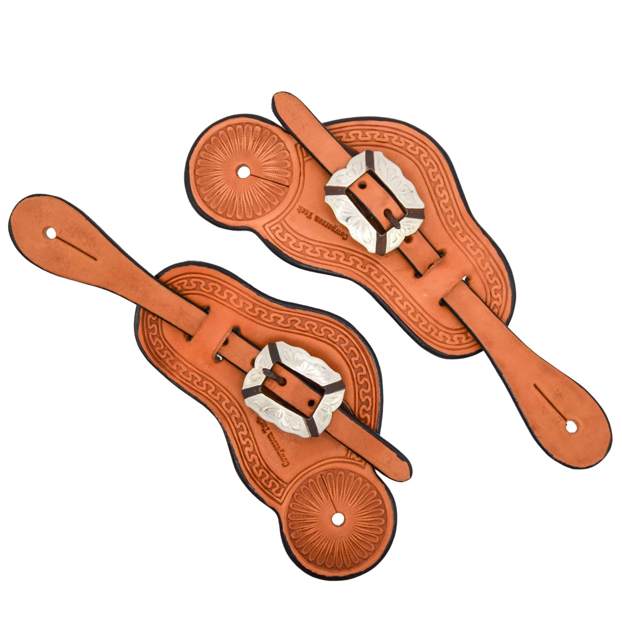 Cowperson Tack Running W Buckaroo Spur Straps w/Fancy Buckle - Image 3