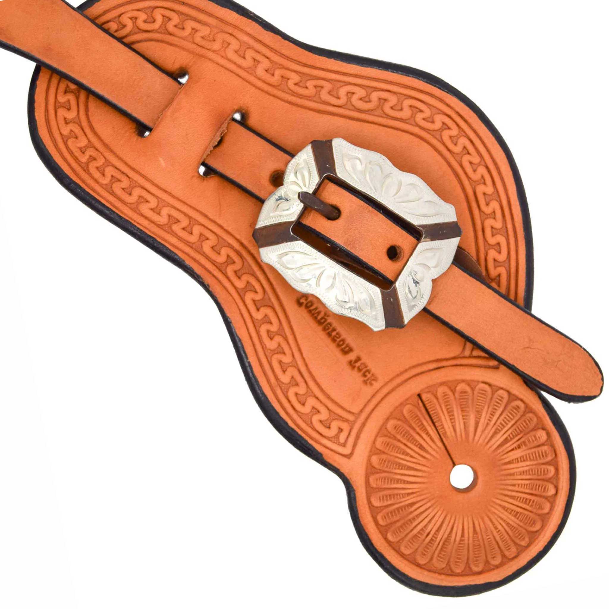 Cowperson Tack Running W Buckaroo Spur Straps w/Fancy Buckle - Image 5