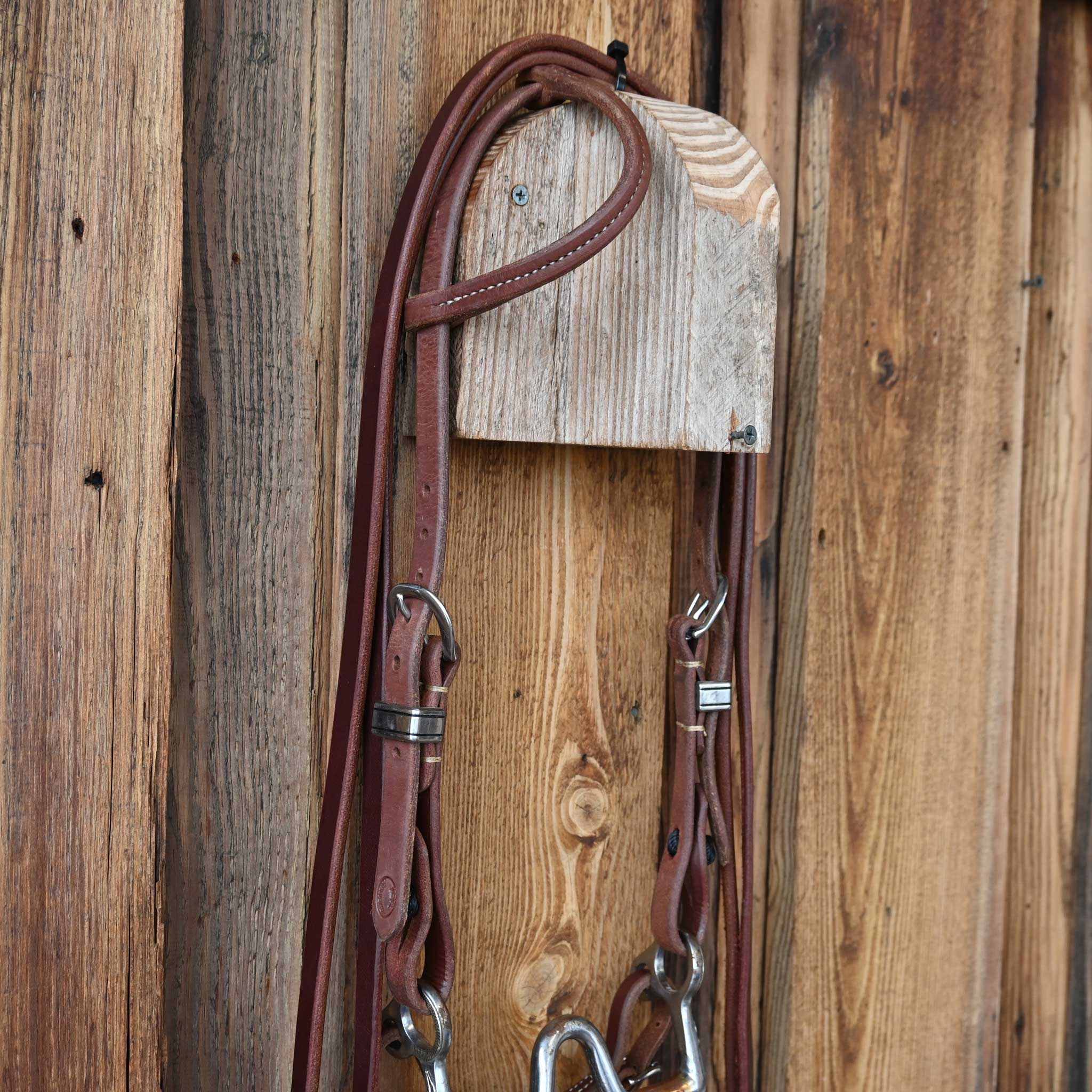 Cowpuncher Solid Port Bridle Rig w/All New Leather - Image 3