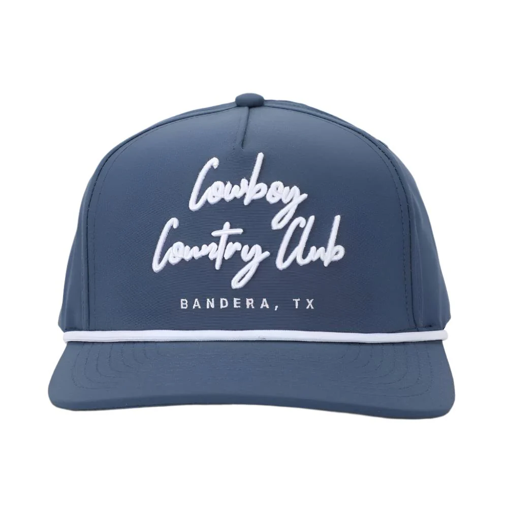 Cowboy Country Club Cursive Roped Hat - Navy - Image 2
