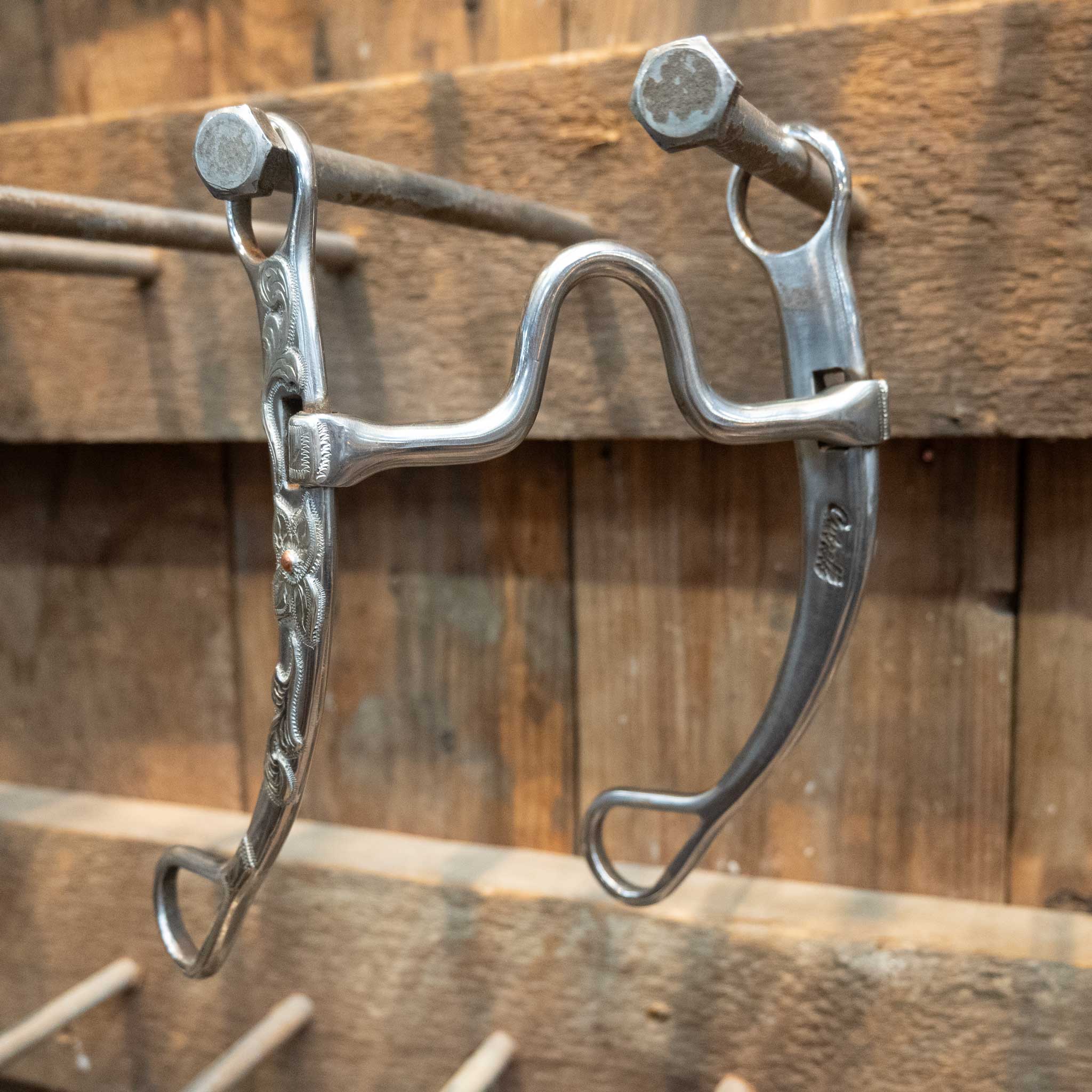 Cutrell Silver Mounted Solid Medium Port Bit - Image 2