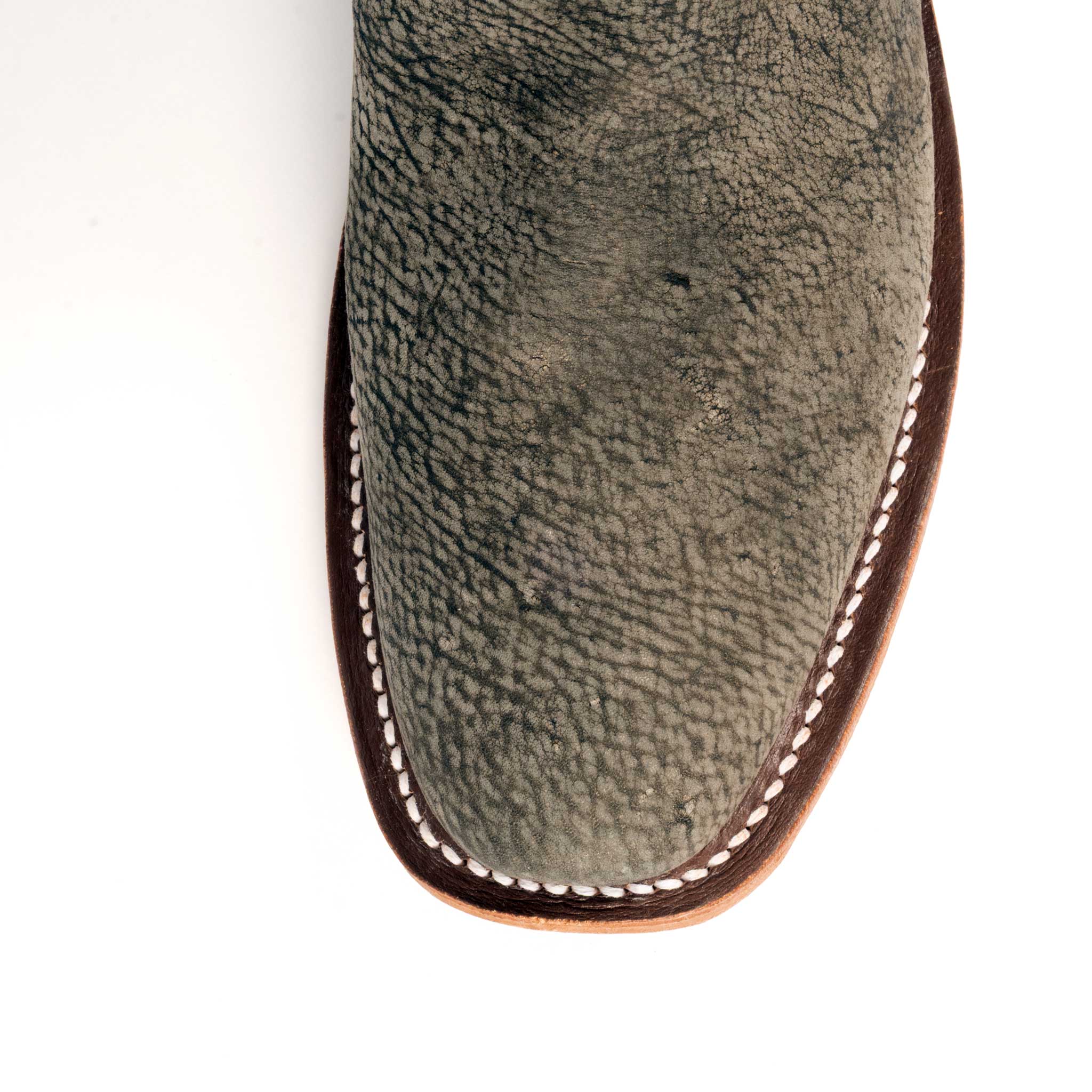 Rios of Mercedes Men's Cutter Toe Antique Saddle Safari Giraffe Western Boot - Image 2