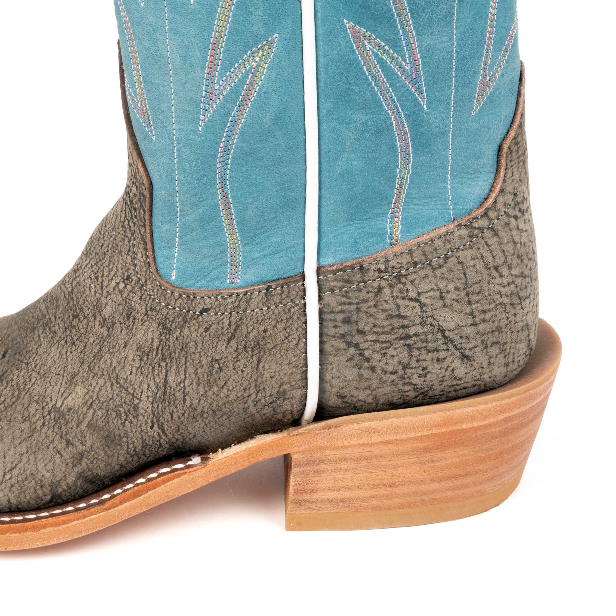 Rios of Mercedes Men's Cutter Toe Antique Saddle Safari Giraffe Western Boot - Image 3