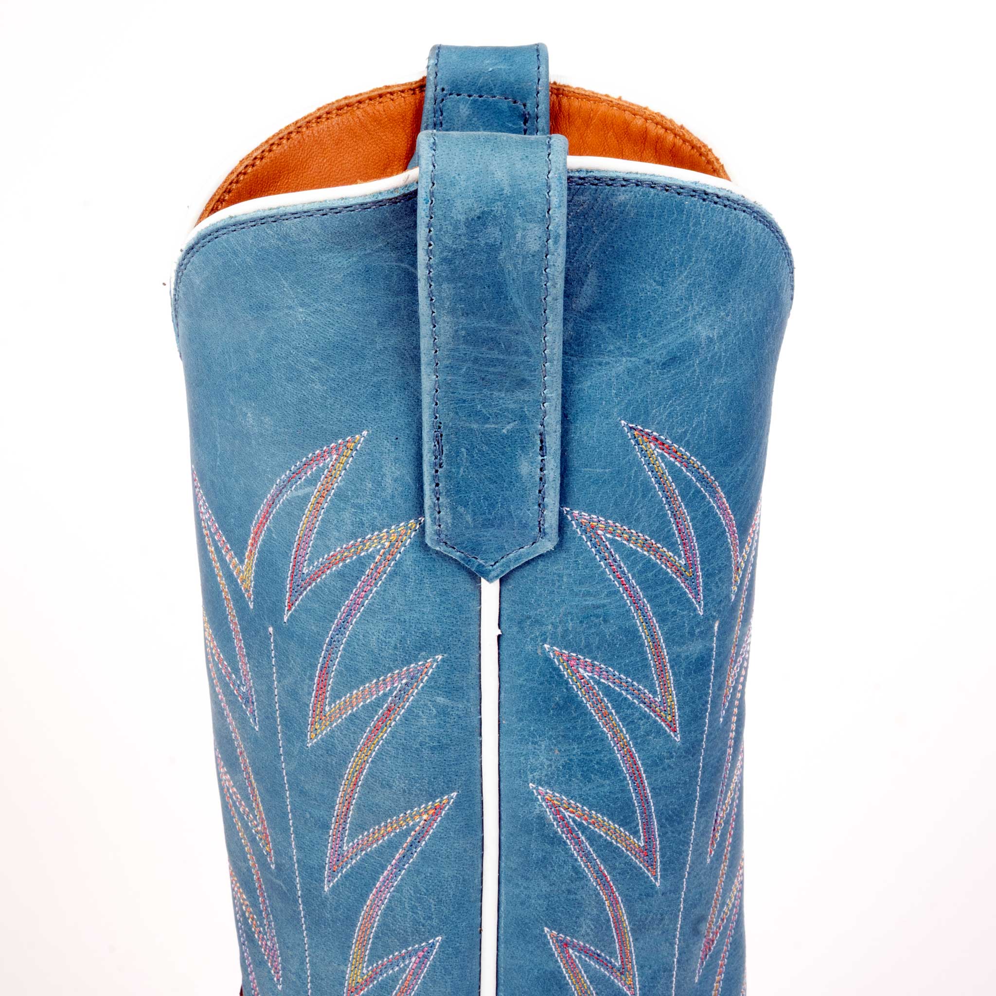 Rios of Mercedes Men's Cutter Toe Antique Saddle Safari Giraffe Western Boot - Image 4
