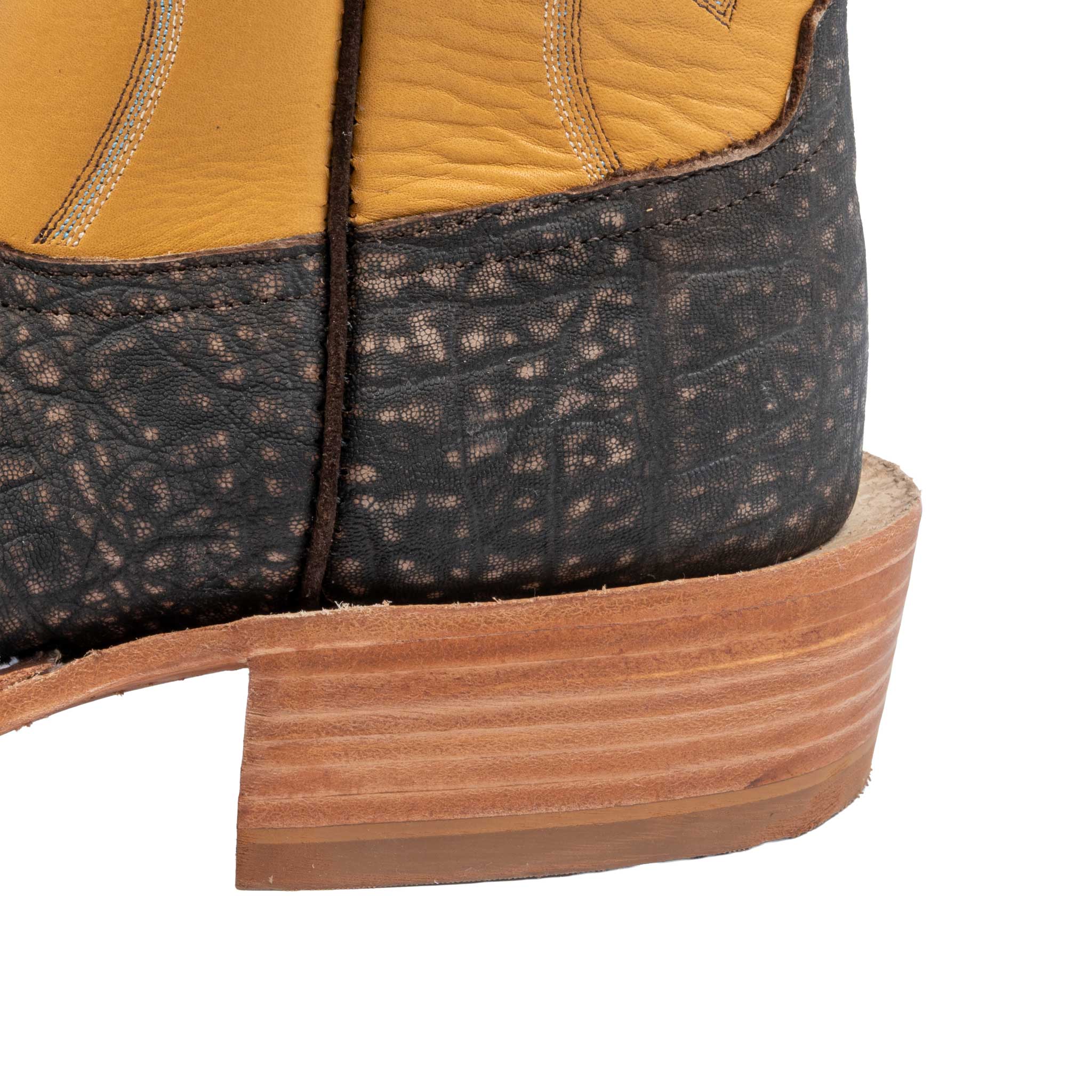 Rios of Mercedes Men's Cutter Toe Chestnut Safari Elephant Tan Western Boot - Image 2