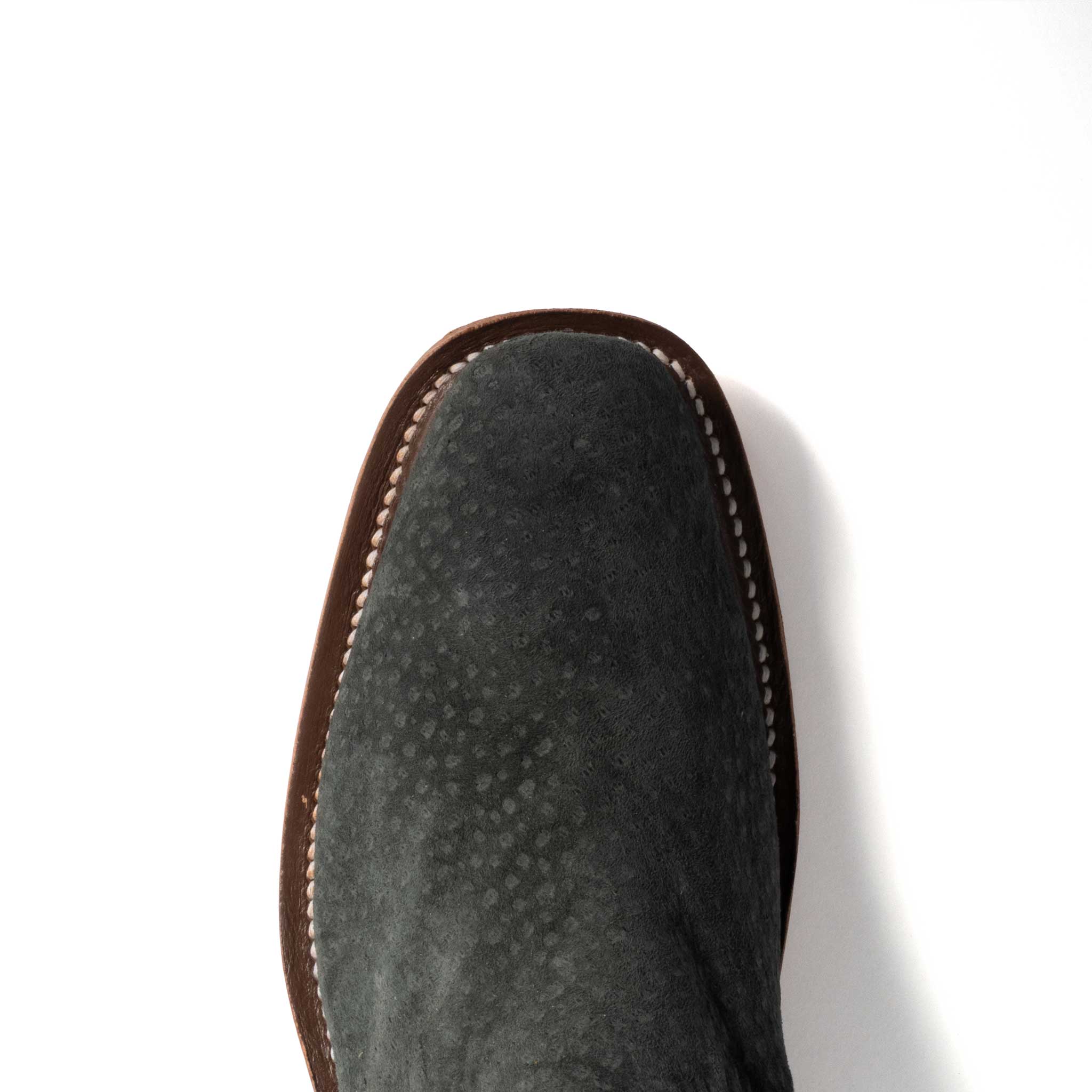 Rios of Mercedes Women's Cutter Toe Grey Carpincho Western Boot - Image 2