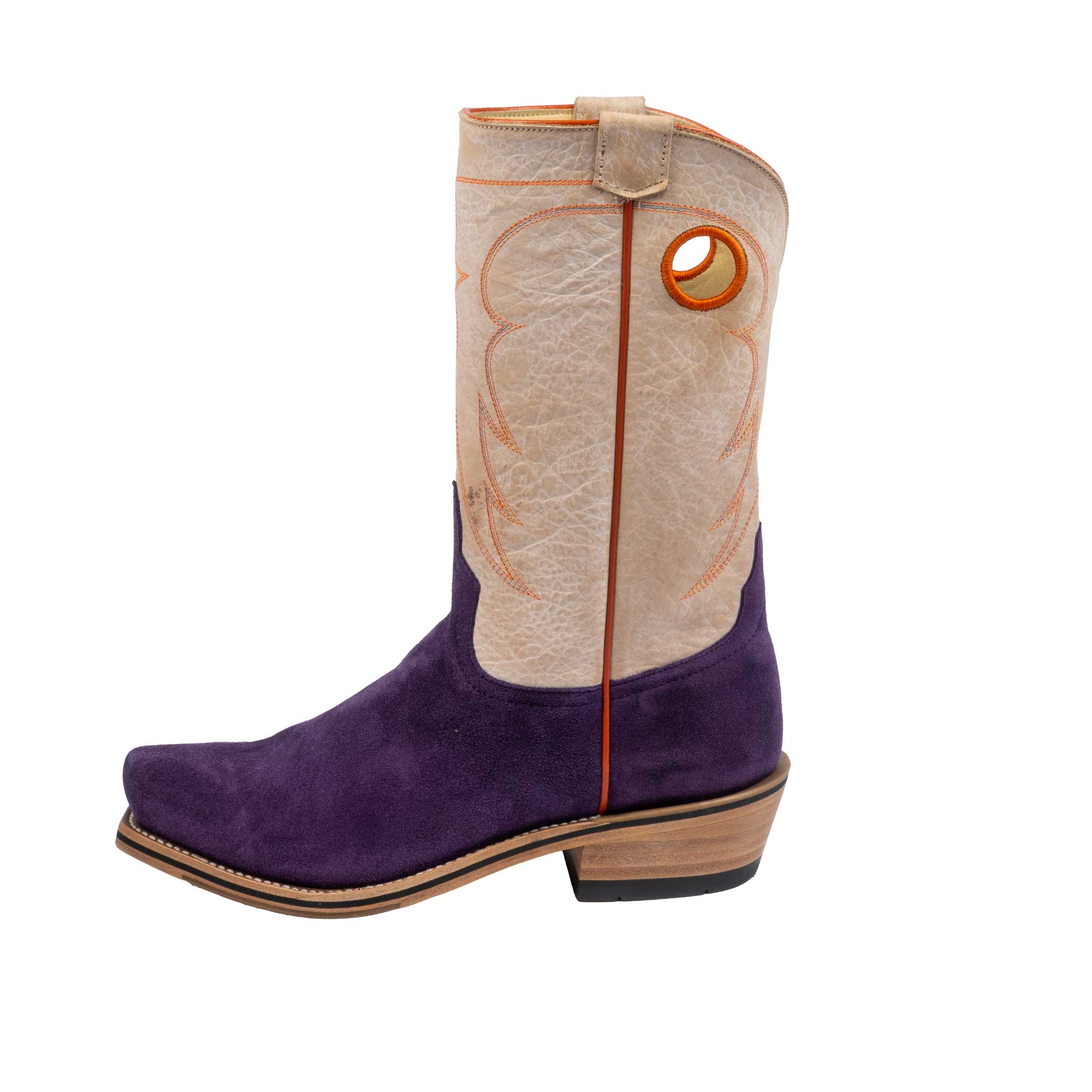 Horse Power Men's Cutter Toe High Noon Purple Suede Western Boot - Image 2