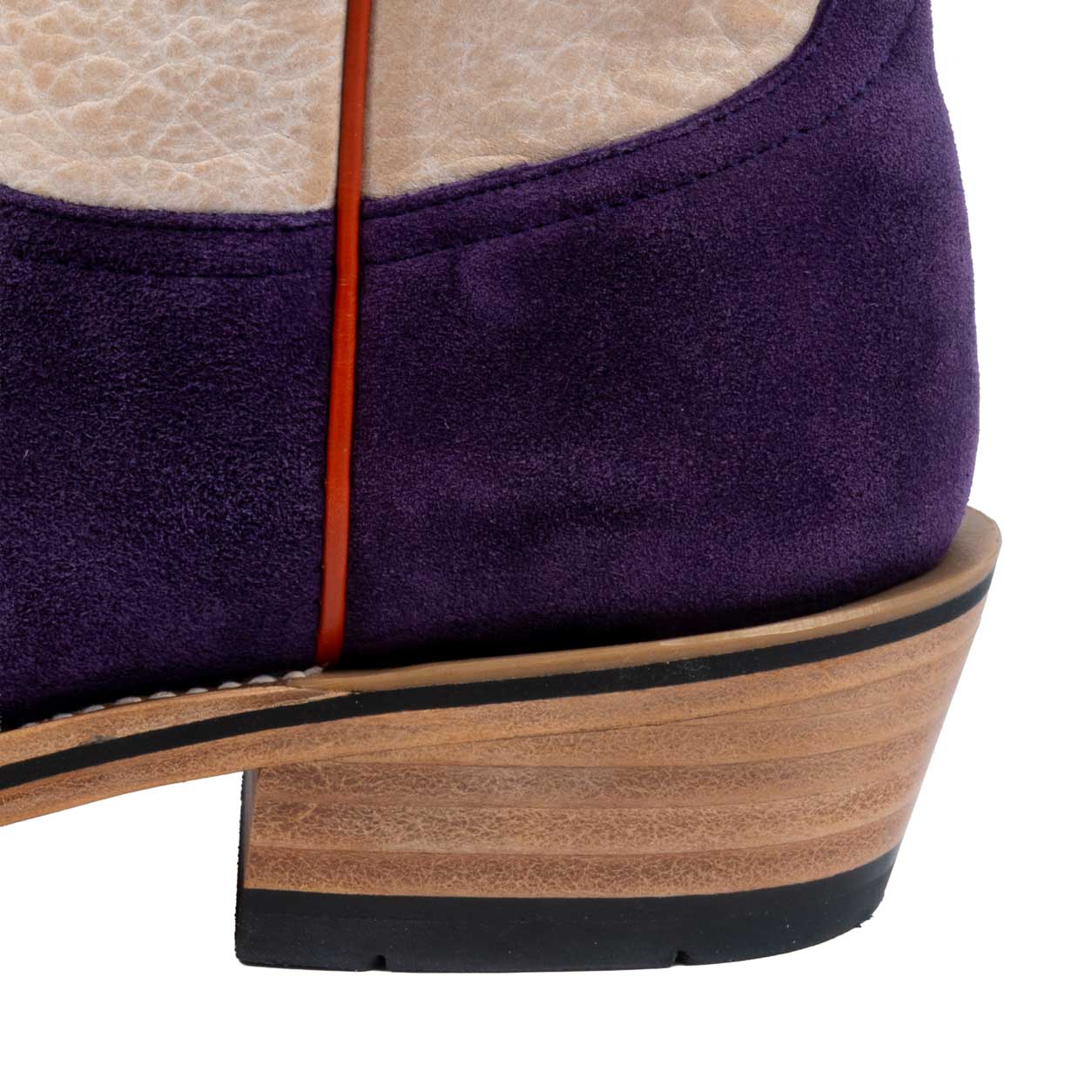 Horse Power Men's Cutter Toe High Noon Purple Suede Western Boot - Image 3