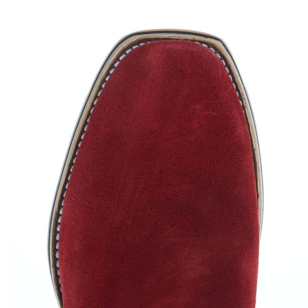 Horse Power Men's Cutter Toe High Noon Red Suede Western Boot - Image 2