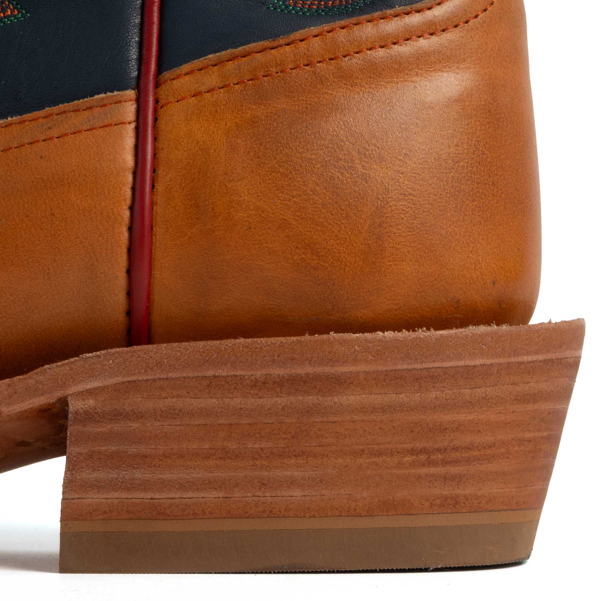 Rios of Mercedes Men's Cutter Toe Tan/Navy Waxy Western Boot - Image 3