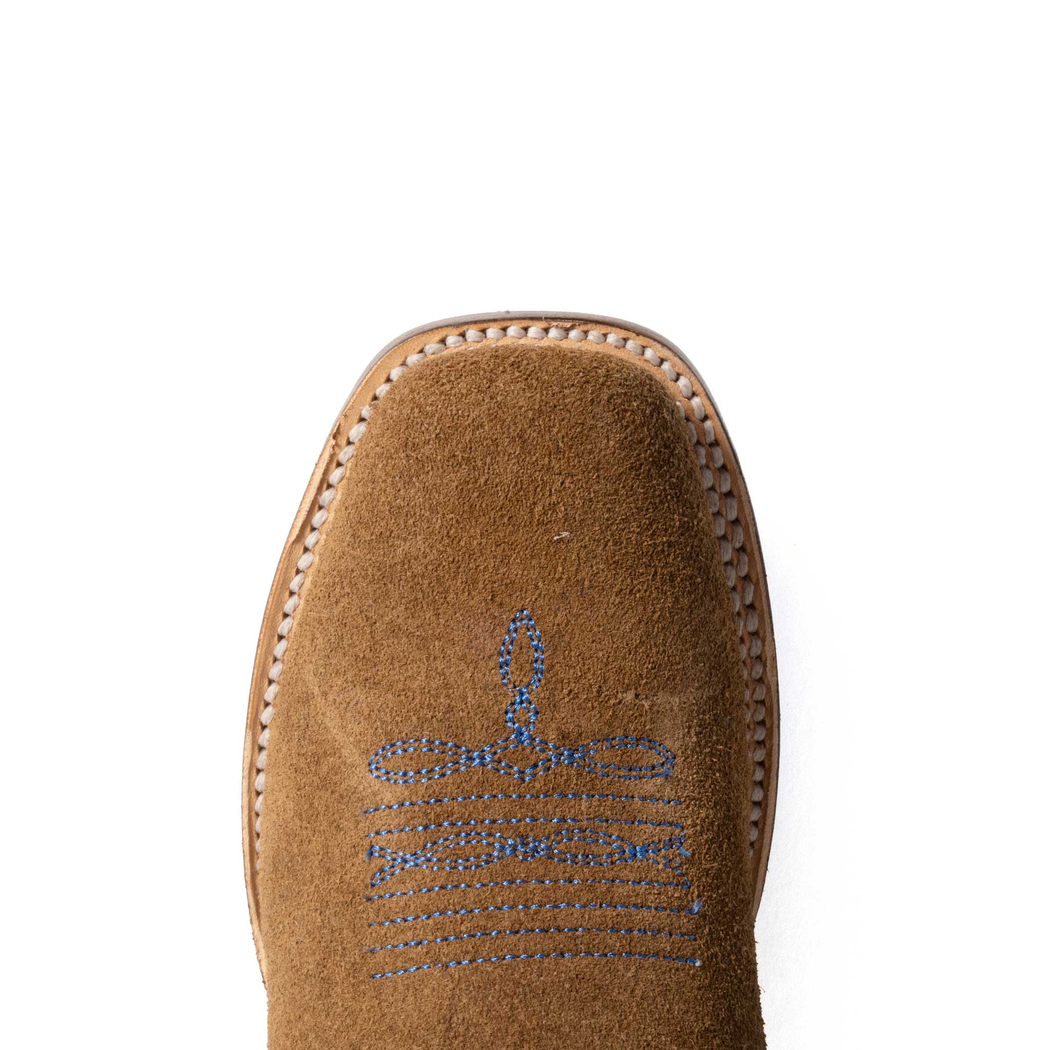 Roper Boy's Cutter Toe Tan Suede Western Boot - Image 2