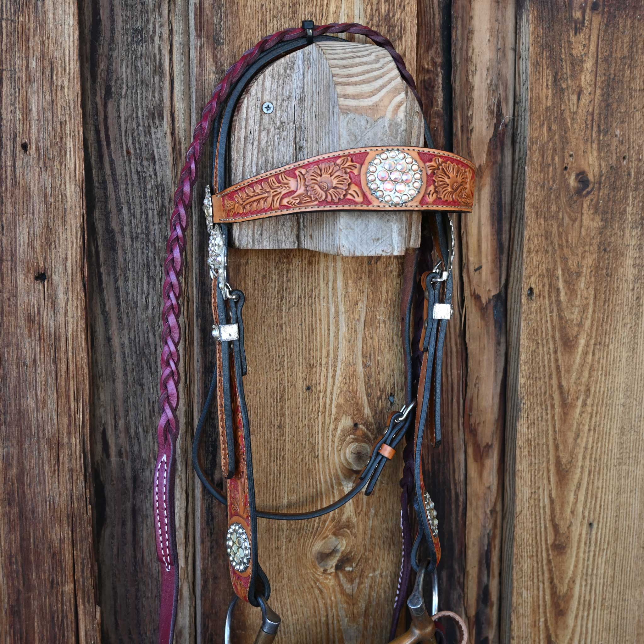 D-Ring Brass Snaffle Bridle Rig - Image 3