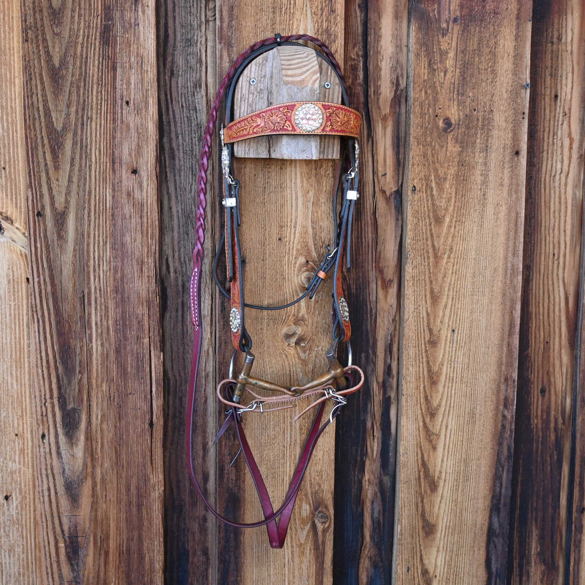 D-Ring Brass Snaffle Bridle Rig - Image 4