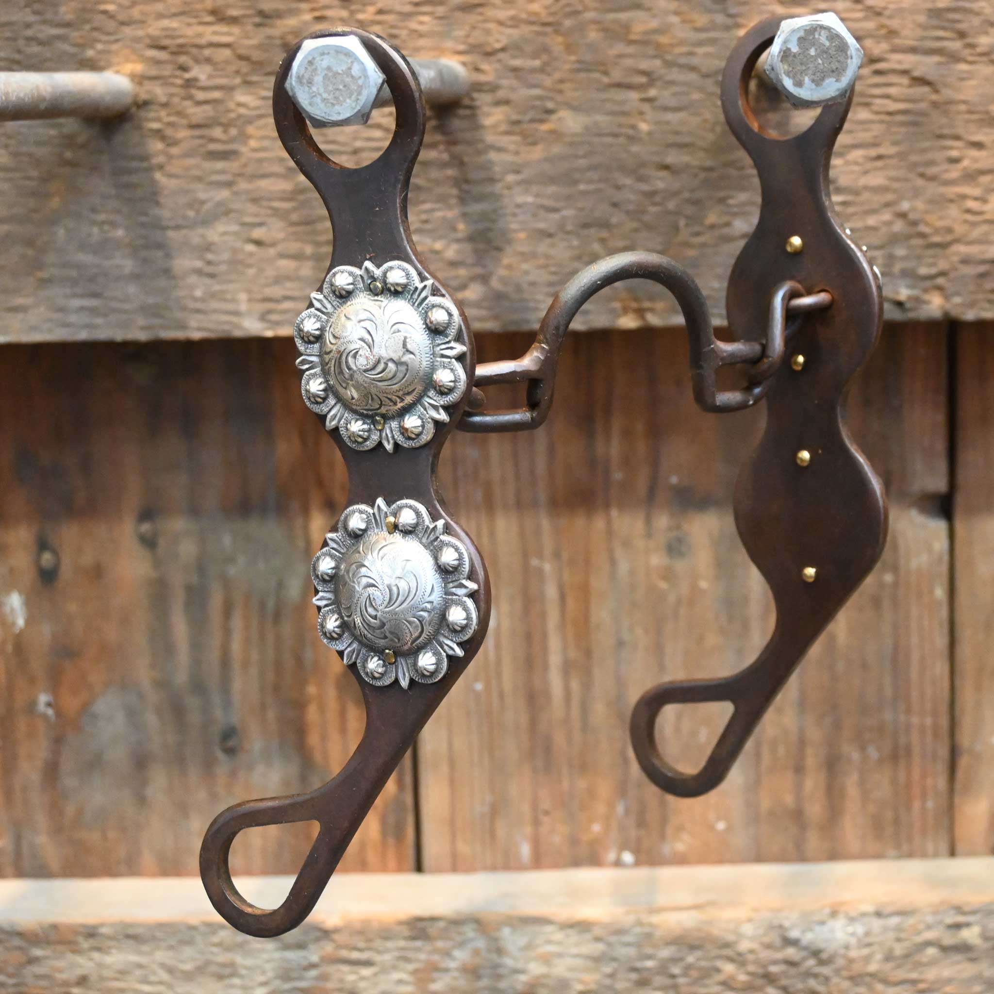 Dale Myres Engraved Conchos Chain Port Bit - Image 3