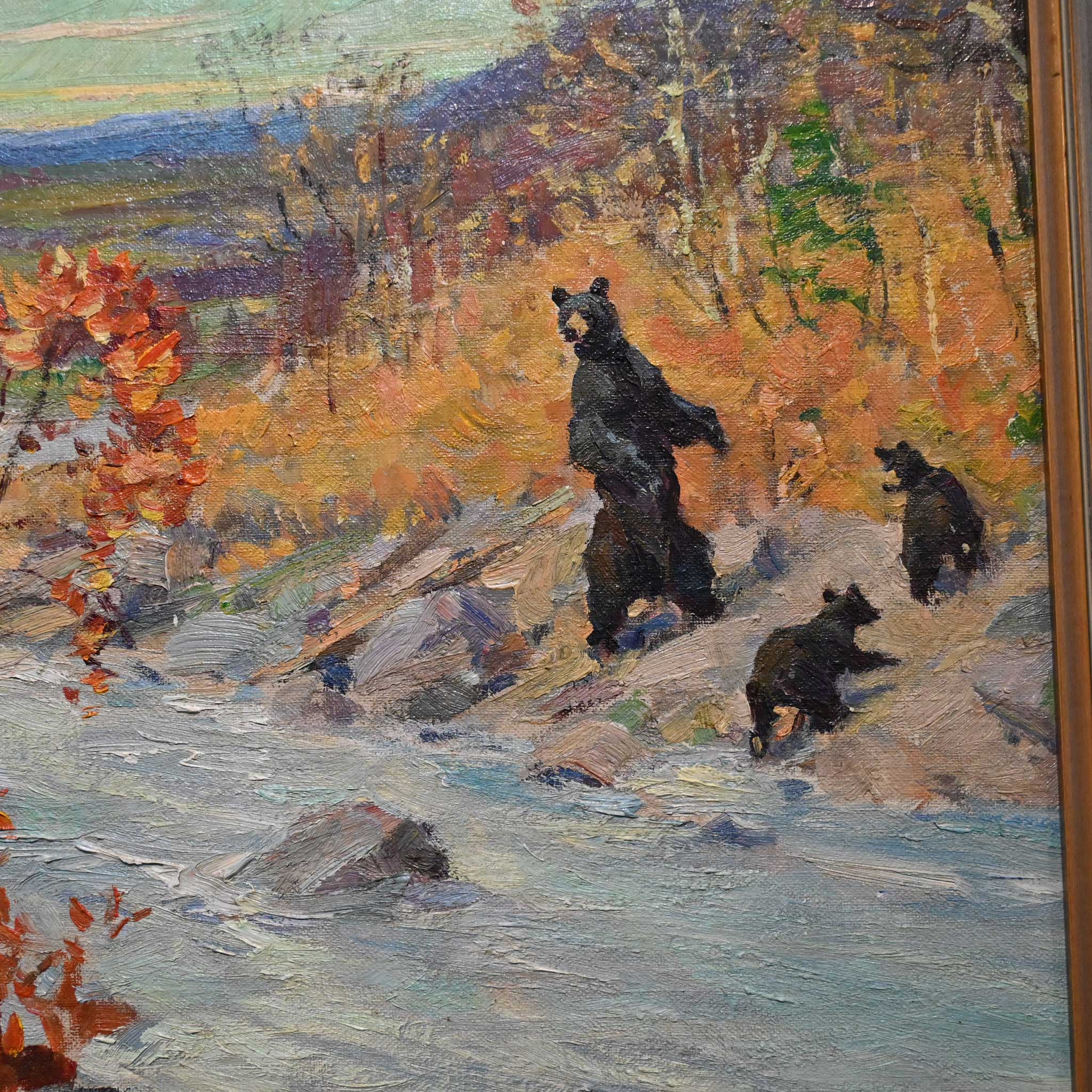 "Daniel Boone Bear Hunting" by Frank Hoffman (1888-1958) - Image 3
