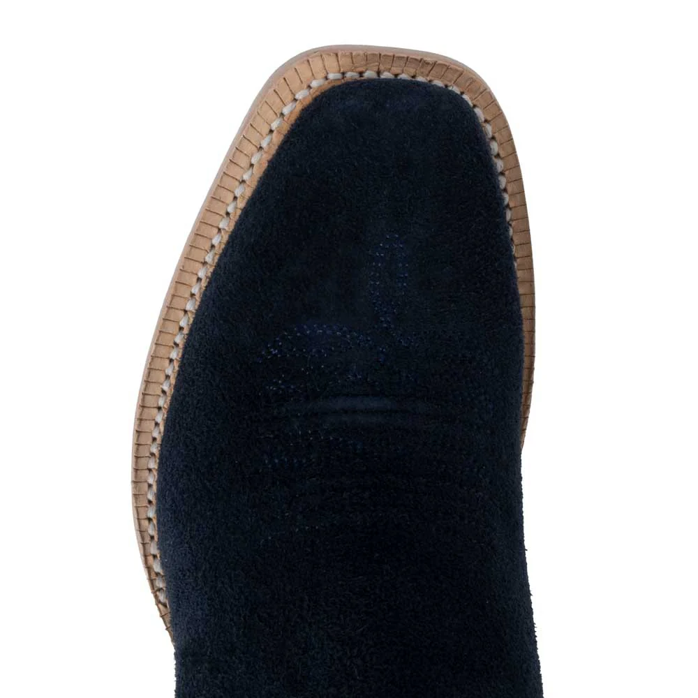 R. Watson Women's Dark Blue Roughout Cutter Toe  Boot - Image 3