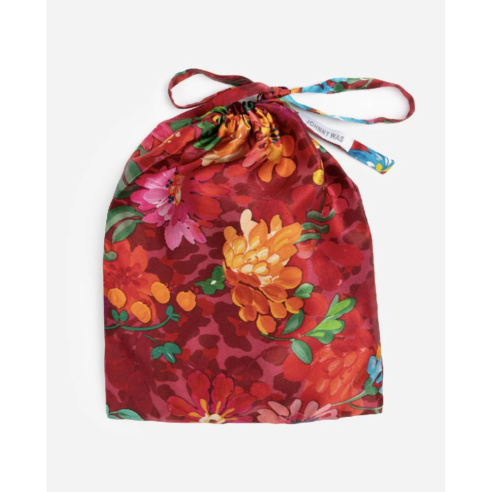 Johnny Was Decklyn Red Floral Pillowcase - Image 2