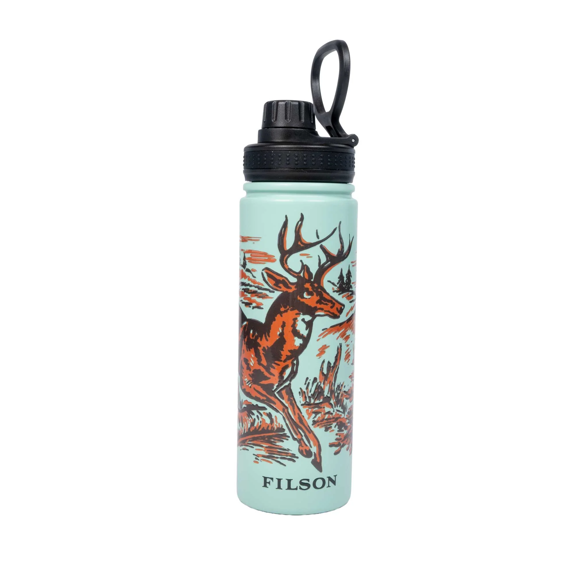 Filson Deer Metal Water Bottle - Seafoam