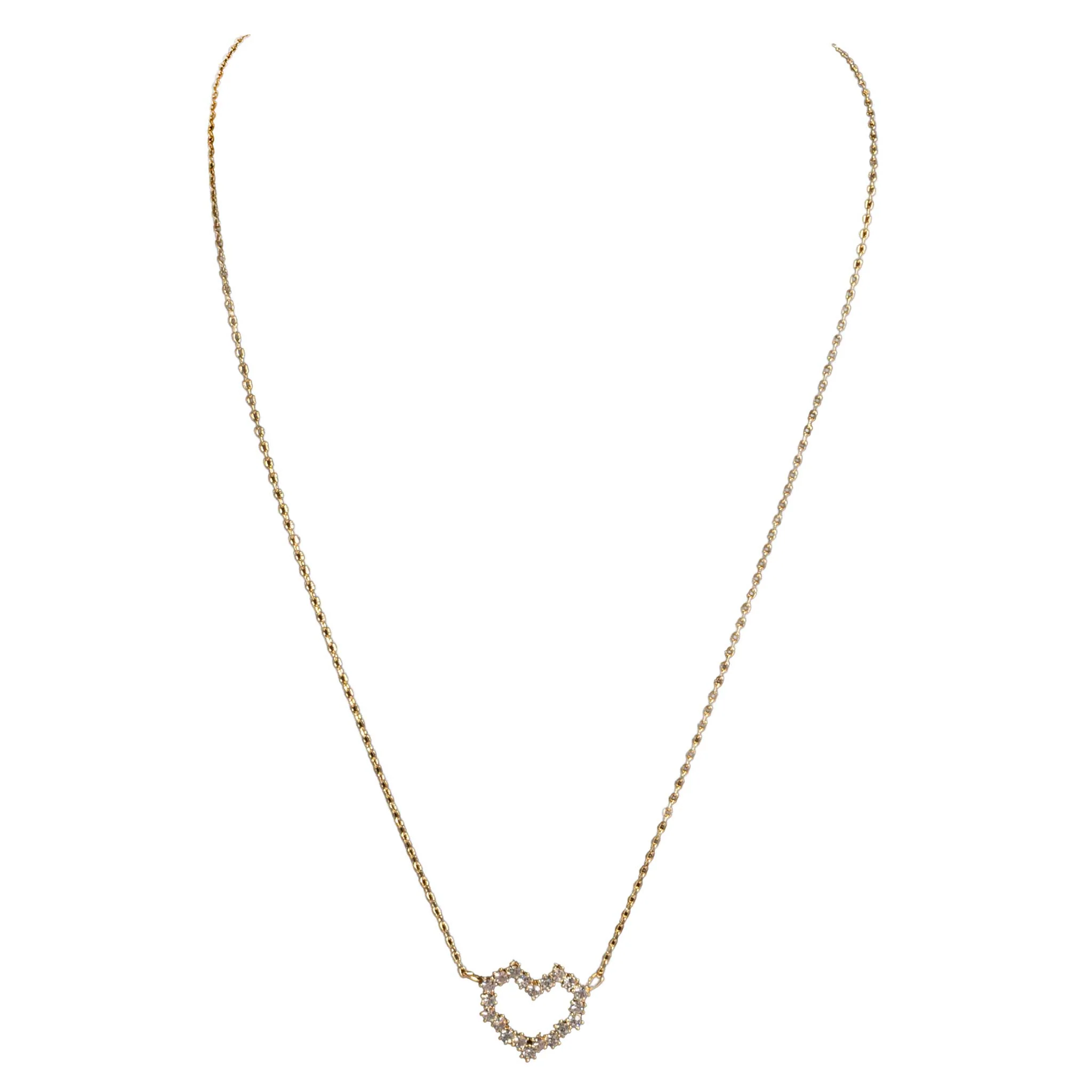 Small Delicate Heart Necklace - Image 2