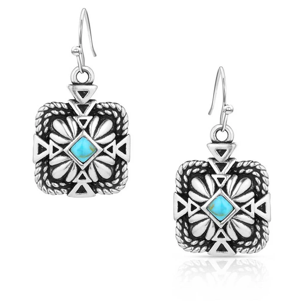 Montana Silversmith Desert Sage Turquoise Earrings