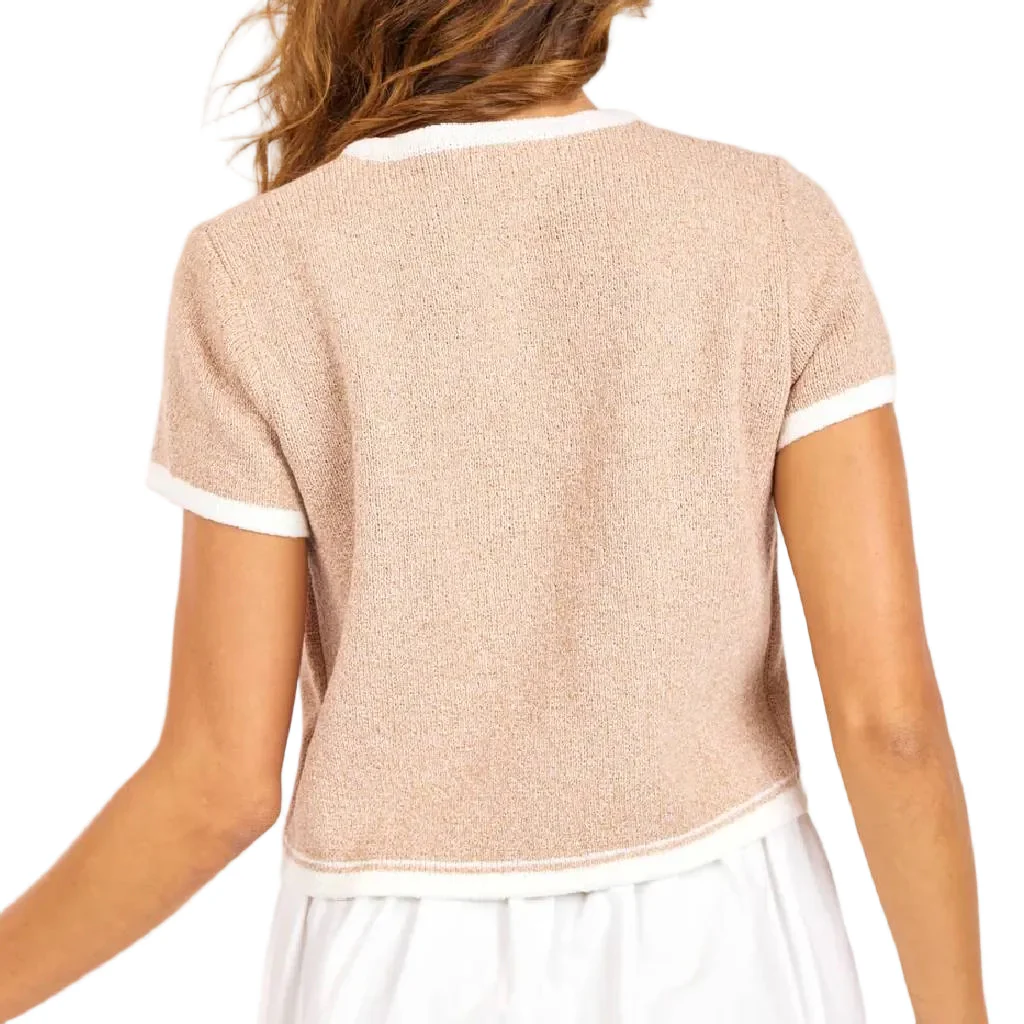Sage The Label Beige Ivory Dewy Cardigan - Image 2